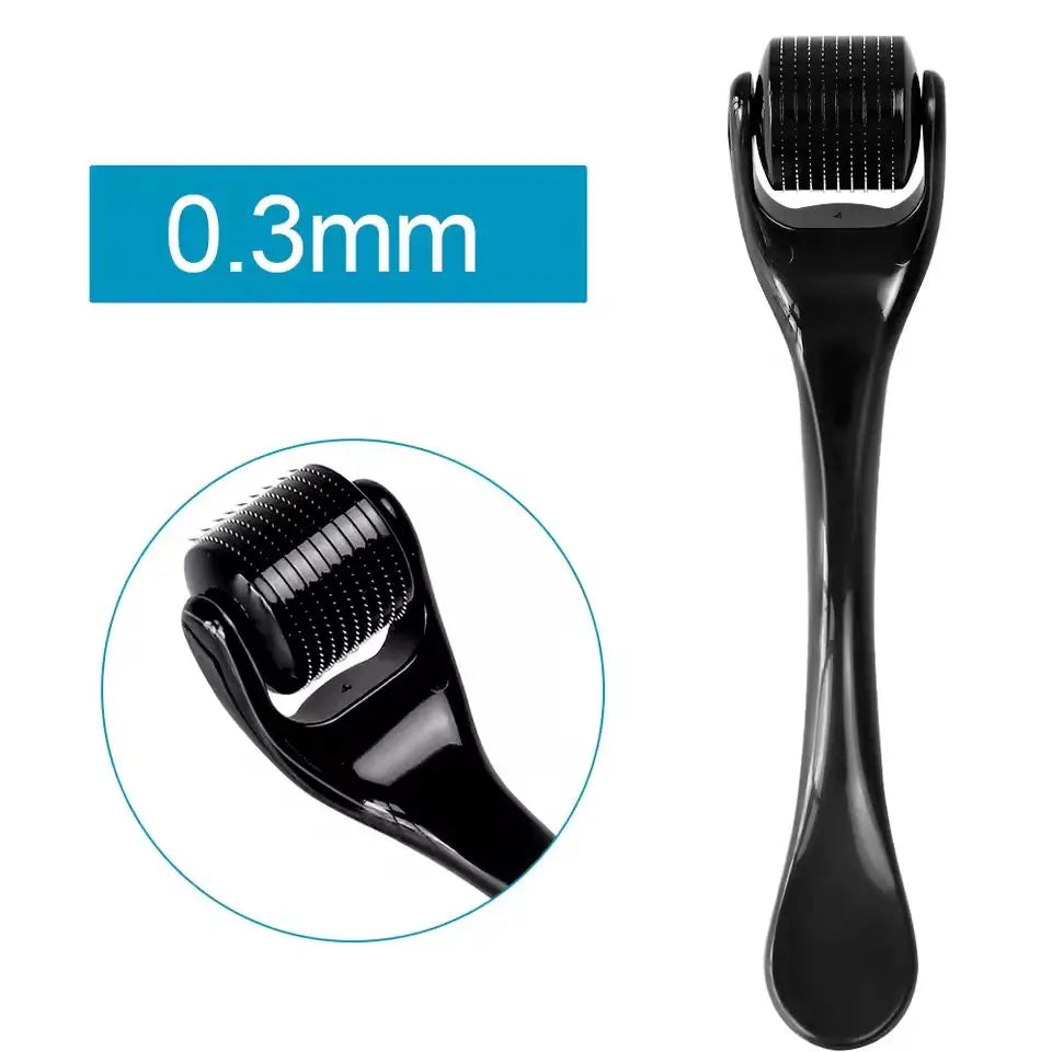 2Pcs Set Multi-Function Lymphatic Contour Face Brush & DRS 540 Derma Roller Skin Nursing Roller Wrinkle Exfoliating Repair Tools