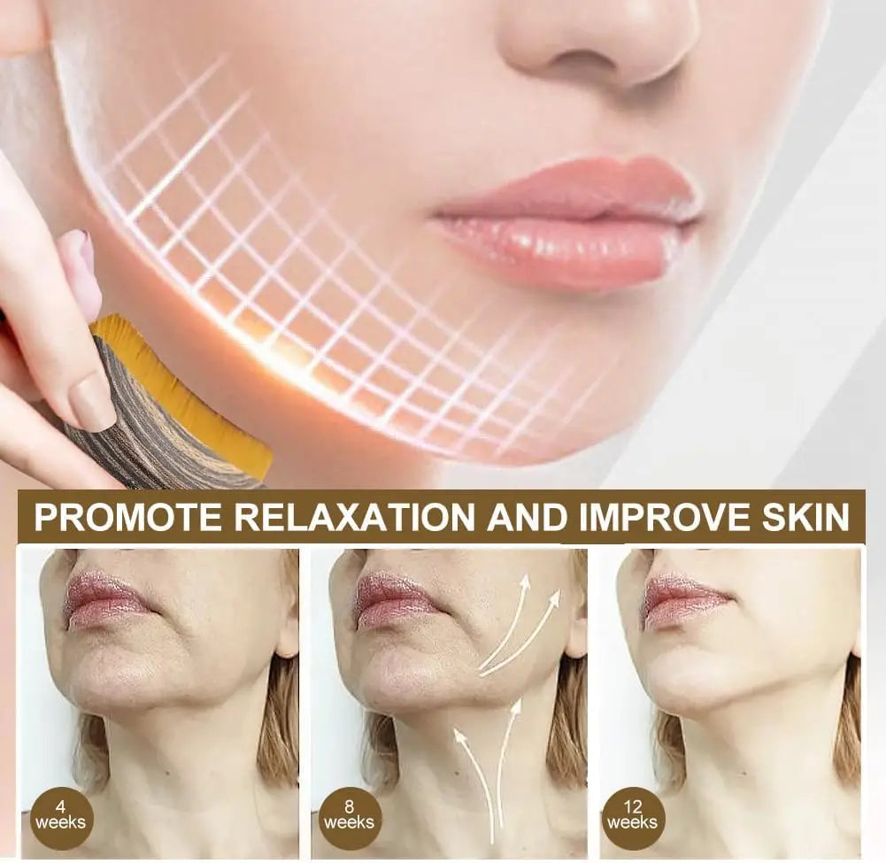 2Pcs Set Multi-Function Lymphatic Contour Face Brush & DRS 540 Derma Roller Skin Nursing Roller Wrinkle Exfoliating Repair Tools